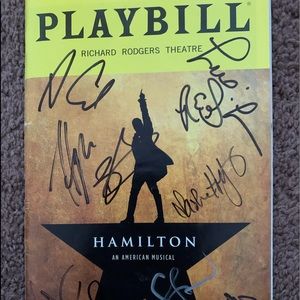 Signed Hamilton Playbill